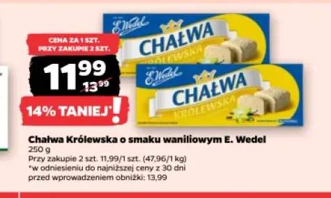 Chałwa Królewska o smaku waniliowym