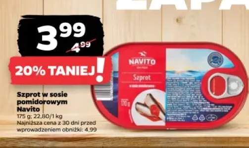 Szprot w sosie pomidorowym Navito