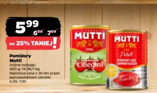 Pomidory Ciliegini Mutti +1 wariant