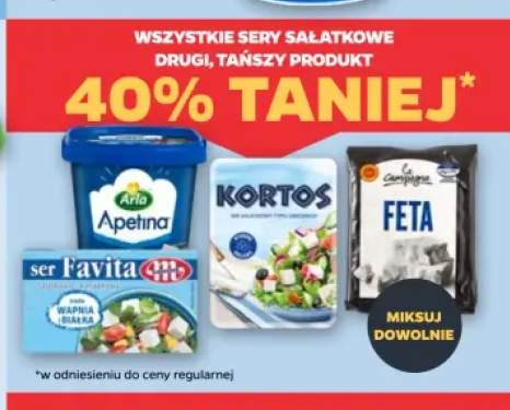 Sery sałatkowe +4 warianty