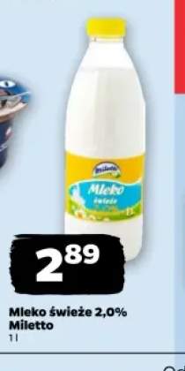 Mleko świeże Miletto 2,0%