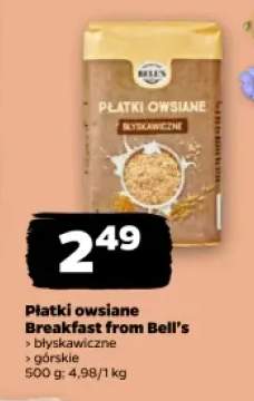 Płatki owsiane błyskawiczne Breakfast from Bell's +1 wariant