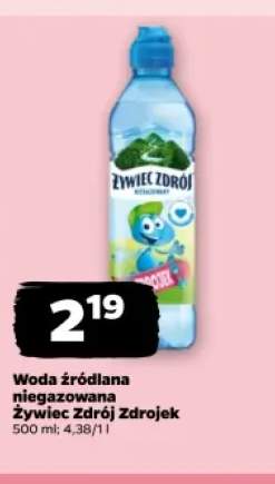 Woda źródlana niegazowana Żywiec Zdrój Zdrojek