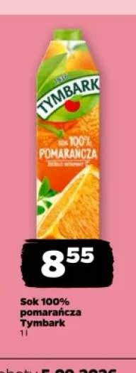 Sok pomarańcza Tymbark 100%