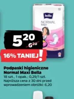 Podpaski higieniczne Normal Maxi Bella