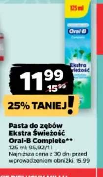 Pasta do zębów Oral-B Complete Ekstra Świeżość