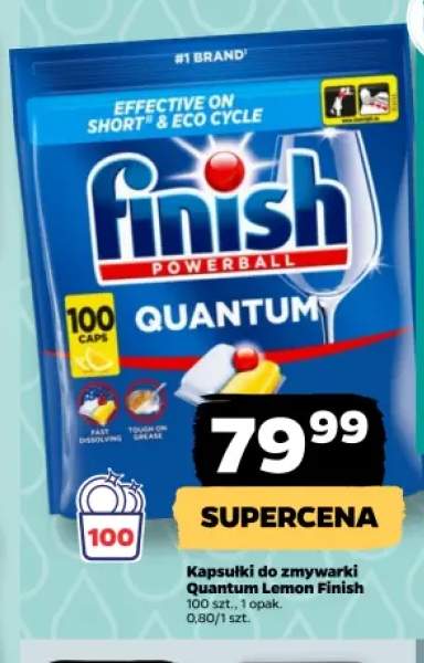 Kapsułki do zmywarki Finish Quantum Lemon