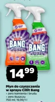 Płyn do czyszczenia w sprayu Cillit Bang zero kamienia i brudu +1 wariant