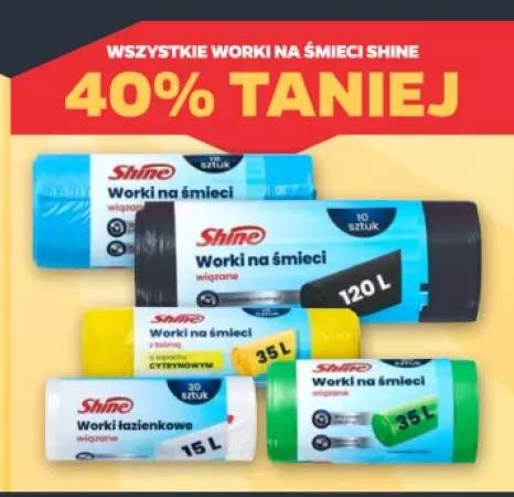 Worki na śmieci Shine +5 wariantów