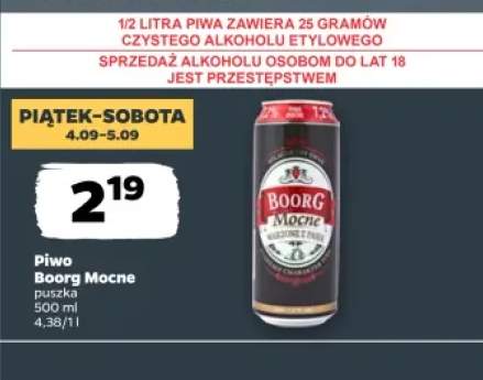 Piwo Boorg Mocne
