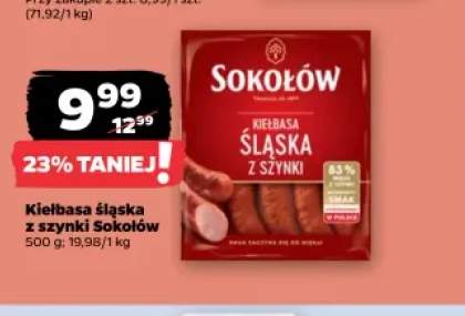 Kiełbasa śląska z szynki Sokołów