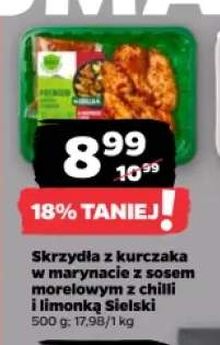 Skrzydła z kurczaka w marynacie z sosem morelowym z chilli i limonką Sielski