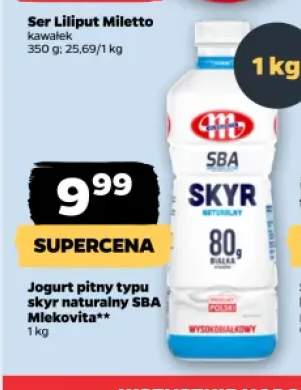 Jogurt pitny typu skyr naturalny SBA Mlekovita
