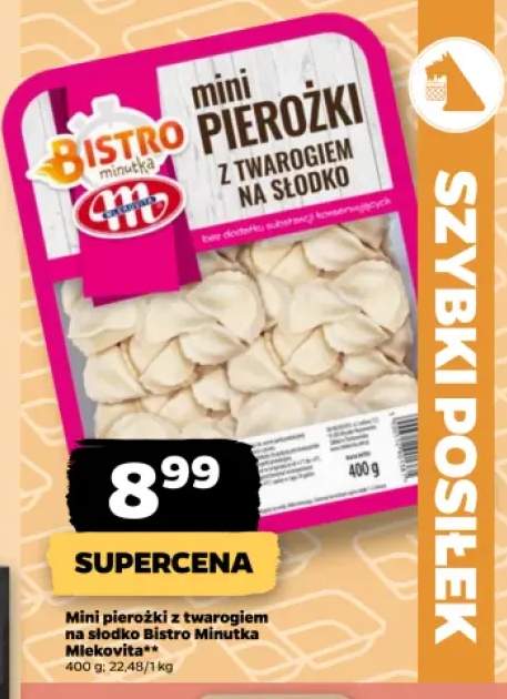 Mini pierożki z twarogiem na słodko Bistro Minutka