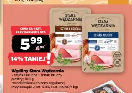 Szynka krucha w plastrach Stara Wędzarnia +1 wariant