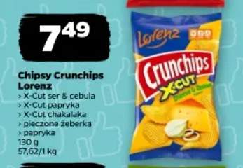 Chipsy Crunchips Lorenz X-Cut ser i cebula +4 warianty