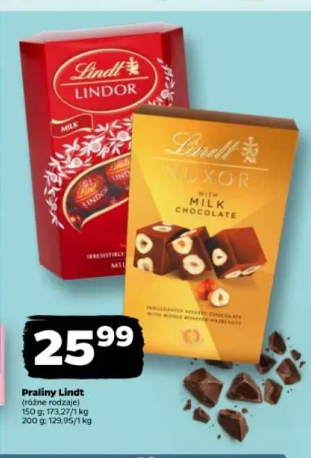 Praliny Lindt Lindor Milk +1 wariant