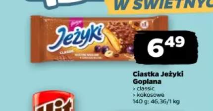 Ciastka Jeżyki kokosowe Goplana +1 wariant