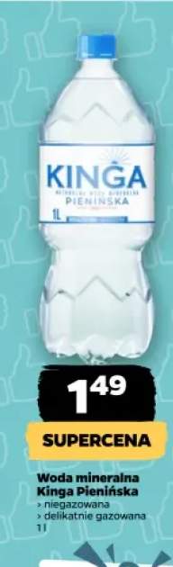 Woda mineralna niegazowana Kinga Pienińska +1 wariant