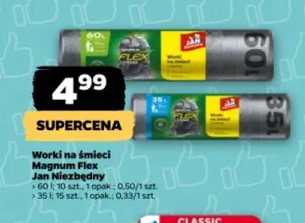 Worki na śmieci Magnum Flex Jan Niezbędny 35 l +1 wariant