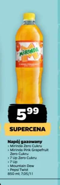 Napój gazowany Mirinda Zero Cukru +5 wariantów