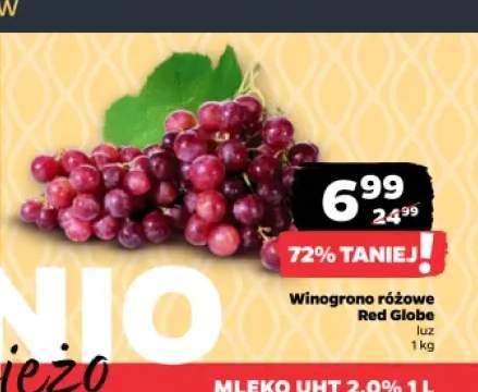 Winogrona różowe Red Globe