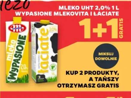 Mleko UHT Wypasione Mlekovita 2,0% +1 wariant