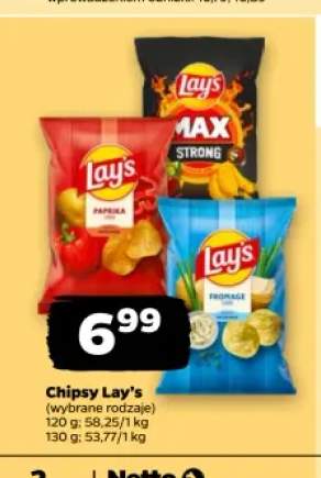 Chipsy Lay's Papryka +2 warianty