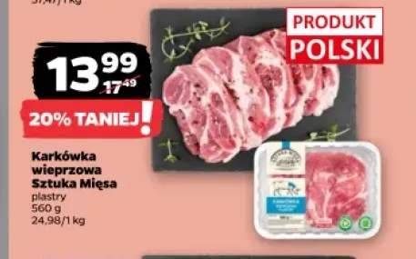 Karkówka wieprzowa plastry Sztuka Mięsa