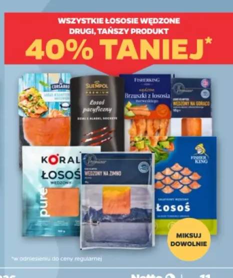 Łososie wędzone +7 wariantów