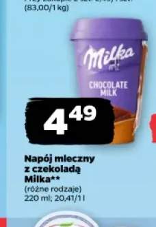 Napój mleczny z czekoladą Milka
