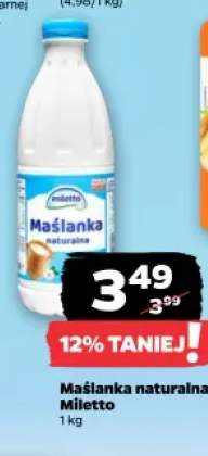 Maślanka naturalna Miletto