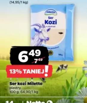 Ser kozi w plastrach Miletto