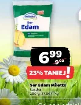 Ser edam w kostce Miletto