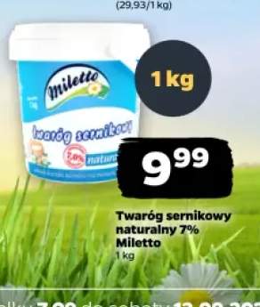 Twaróg sernikowy naturalny Miletto 7%