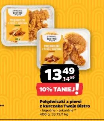 Polędwiczki z piersi z kurczaka łagodne Twoje Bistro +1 wariant