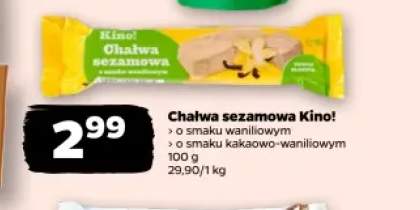 Chałwa sezamowa o smaku waniliowym Kino! +1 wariant