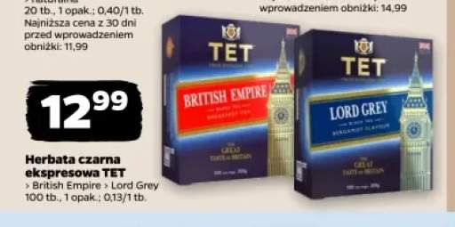 Herbata czarna ekspresowa TET British Empire +1 wariant