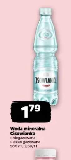 Woda mineralna niegazowana Cisowianka +1 wariant