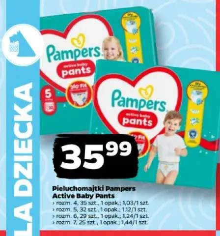Pieluchomajtki Pampers Active Baby Pants rozm. 4 +3 warianty