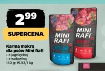 Karma mokra dla psów Mini Rafi z jagnięciną +1 wariant