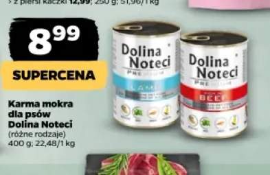 Karma mokra dla psów Dolina Noteci Lamb +1 wariant