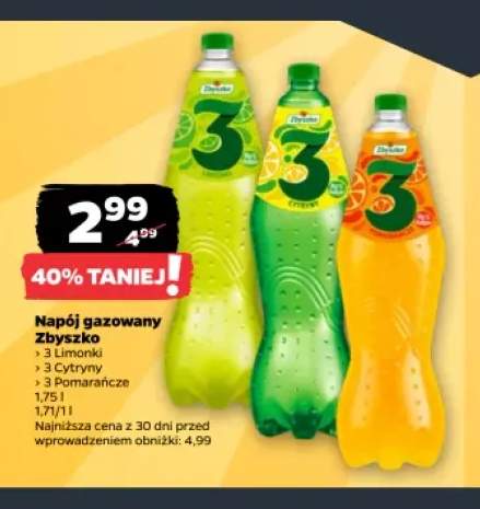 Napój gazowany Zbyszko 3 Limonki +2 warianty