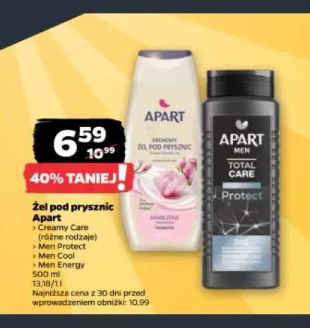 Żel pod prysznic Apart Creamy Care +3 warianty