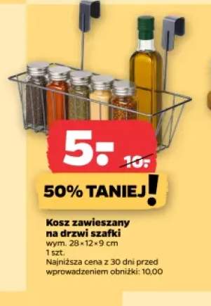 Kosz zawieszany na drzwi szafki