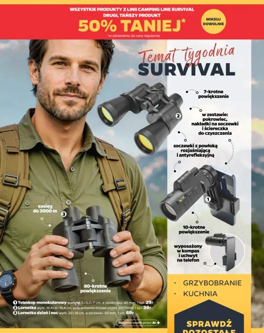 Teleskop monokularowy Camping Line +3 warianty