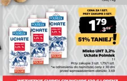 Mleko UHT Uchate Polmlek 3,2%