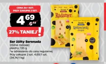 Ser żółty w plastrach Radamer Serenada +1 wariant