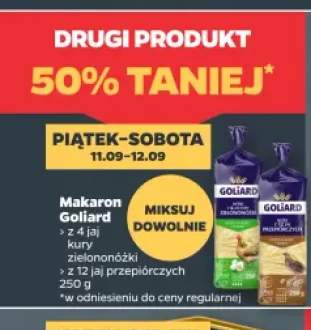 Makaron Goliard z 4 jaj kury zielononóżki +1 wariant