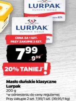 Masło duńskie klasyczne Lurpak